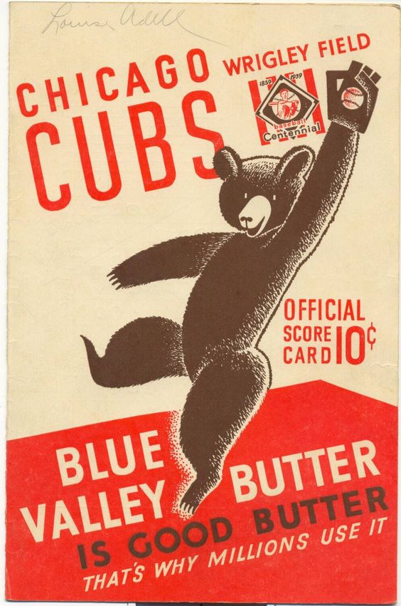 1908 Cubs Retro Cover from The Heckler Digital Art by The Heckler - Pixels